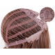 Wig chestnut wool wavy wig Wig chestnut wool wavy wig