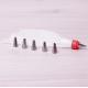Kamille piping bag with adapter and 6 steel attachments. 2 pieces. Kamille piping bag with adapter and 6 steel attachments. 2 pieces.