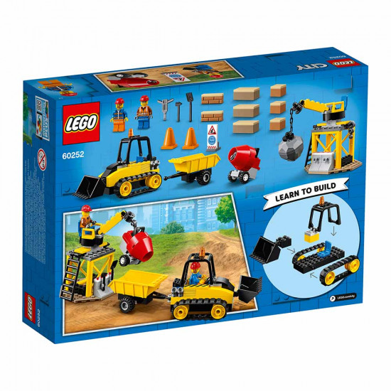 Конструктор LEGO City Строительный бульдозер Конструктор LEGO City Строительный бульдозер