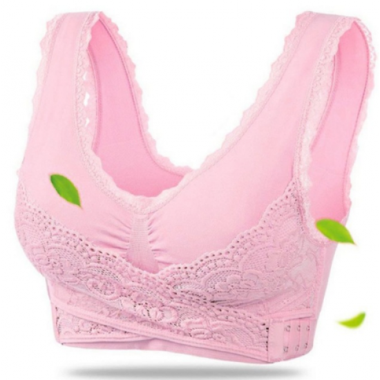Lingerie Lace Solid Color Cross Side Buckle Without Rims Gathered Sports Underwear Sleep Bra New Lingerie Lace Solid Color Cross Side Buckle Without Rims Gathered Sports Underwear Sleep Bra New