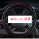 Steering wheel cover car steering wheel cover with needles and thread pu leather diameter 38 cm couvre steering cover Steering wheel cover car steering wheel cover with needles and thread pu leather diameter 38 cm couvre steering cover