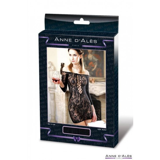 Dress erotic mesh Anne De Ales FETISH DINNER Black XL Dress erotic mesh Anne De Ales FETISH DINNER Black XL