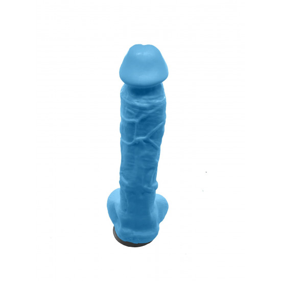 Крафтовое мыло-член с присоской Чистый Кайф Blue Size XL Крафтовое мыло-член с присоской Чистый Кайф Blue Size XL