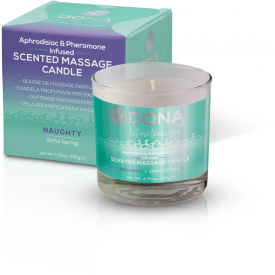 Массажная свеча DONA Scented Massage Candle Sinful Spring NAUGHTY (135 гр) Массажная свеча DONA Scented Massage Candle Sinful Spring NAUGHTY (135 гр)