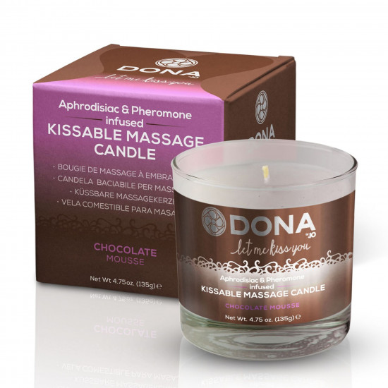DONA Kissable Massage Candle Chocolate Mousse Massage Candle (125 ml) DONA Kissable Massage Candle Chocolate Mousse Massage Candle (125 ml)