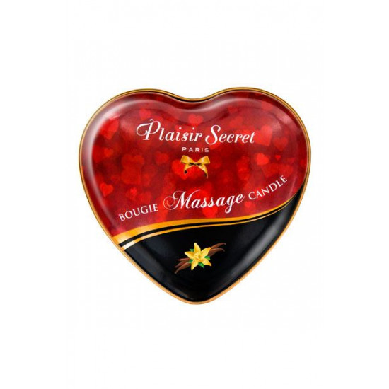 Массажная свеча сердечко Plaisirs Secrets Vanilla (35 мл) Массажная свеча сердечко Plaisirs Secrets Vanilla (35 мл)