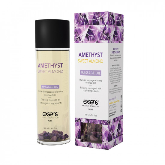 Масажна олія EXSENS Amethyst Sweet Almond (розслаблююча з аметистом) 100мл Масажна олія EXSENS Amethyst Sweet Almond (розслаблююча з аметистом) 100мл