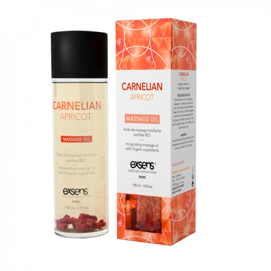 Масажна олія EXSENS Carnelian Apricot (підбадьорлива з сердоліком) 100мл Масажна олія EXSENS Carnelian Apricot (підбадьорлива з сердоліком) 100мл