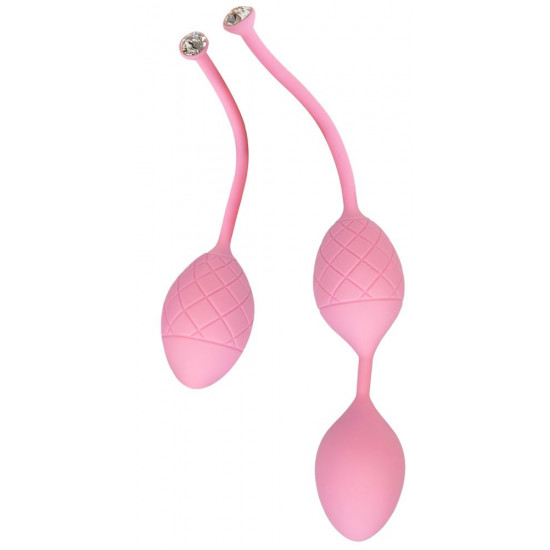 Luxurious PILLOW TALK Vaginal Balls - Frisky Pink with Swarovski Crystal Luxurious PILLOW TALK Vaginal Balls - Frisky Pink with Swarovski Crystal