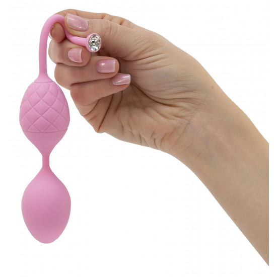 Luxurious PILLOW TALK Vaginal Balls - Frisky Pink with Swarovski Crystal Luxurious PILLOW TALK Vaginal Balls - Frisky Pink with Swarovski Crystal