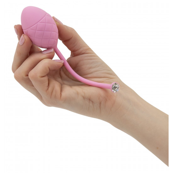 Luxurious PILLOW TALK Vaginal Balls - Frisky Pink with Swarovski Crystal Luxurious PILLOW TALK Vaginal Balls - Frisky Pink with Swarovski Crystal