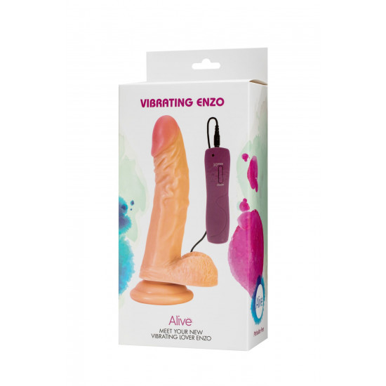 Alive Enzo Dildo With Vibration Alive Enzo Dildo With Vibration