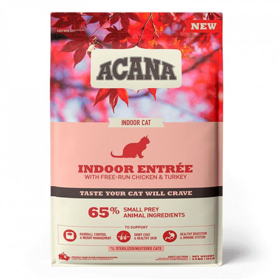 Acana (Акана) Indoor Entree – Сухий корм з куркою, кроликом та оселедцем для котів Acana (Акана) Indoor Entree – Сухий корм з куркою, кроликом та оселедцем для котів