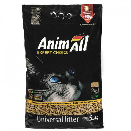 AnimAll (EnimAll) Expert Choice Universal Litter - The universal wood filler absorbing AnimAll (EnimAll) Expert Choice Universal Litter - The universal wood filler absorbing