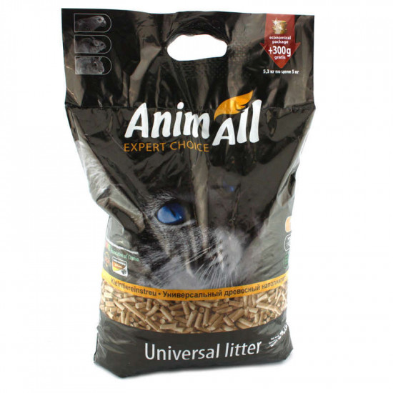 AnimAll (EnimAll) Expert Choice Universal Litter - The universal wood filler absorbing AnimAll (EnimAll) Expert Choice Universal Litter - The universal wood filler absorbing