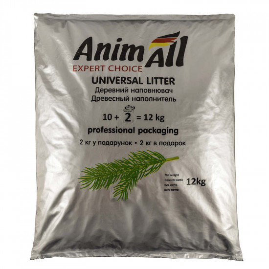AnimAll (EnimAll) Expert Choice Universal Litter - The universal wood filler absorbing AnimAll (EnimAll) Expert Choice Universal Litter - The universal wood filler absorbing