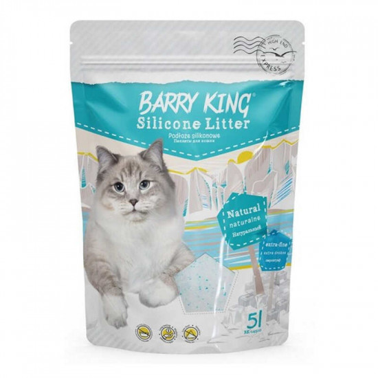 Barry King Silicone Litter Natural Extra-fine - Filler silica gel extra-small for a cat's toilet, without aroma Barry King Silicone Litter Natural Extra-fine - Filler silica gel extra-small for a cat's toilet, without aroma