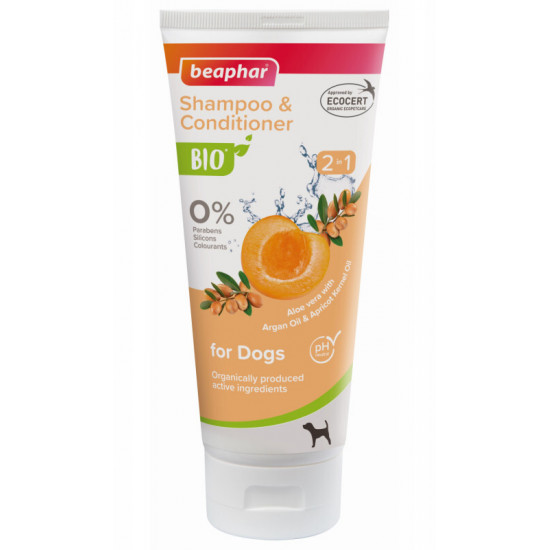 Beaphar Bio Shampoo&Conditioner 2 in 1 - Shampoo conditioner for restoration of hair of dogs Beaphar Bio Shampoo&Conditioner 2 in 1 - Shampoo conditioner for restoration of hair of dogs