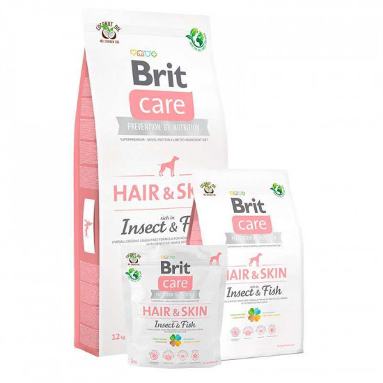 Brit Care (Брит Кеа) Dog Hair&Skin Insect&Fish – Сухой беззерновой корм с насекомыми и рыбой для собак с чувствительной кожей Brit Care (Брит Кеа) Dog Hair&Skin Insect&Fish – Сухой беззерновой корм с насекомыми и рыбой для собак с чувствительной кожей