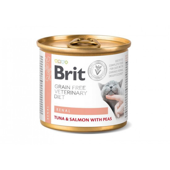 Brit GF Veterinary Diet (It is shaven Veterinari Diyet) Cat Renal - Bezzernova a damp forage with tunets and a salmon for cats with a chronic renal failure Brit GF Veterinary Diet (It is shaven Veterinari Diyet) Cat Renal - Bezzernova a damp forage with tunets and a salmon for cats with a chronic renal failure