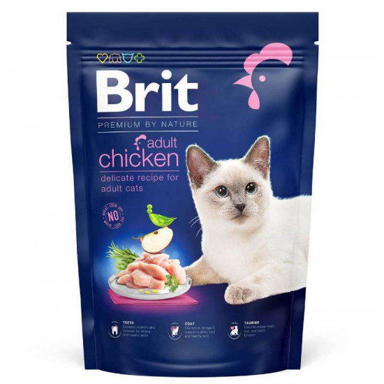 Brit Premium (Brit Premium) by Nature Cat Adult Chicken - Сухий корм із куркою для дорослих котів усіх порід Brit Premium (Brit Premium) by Nature Cat Adult Chicken - Сухий корм із куркою для дорослих котів усіх порід