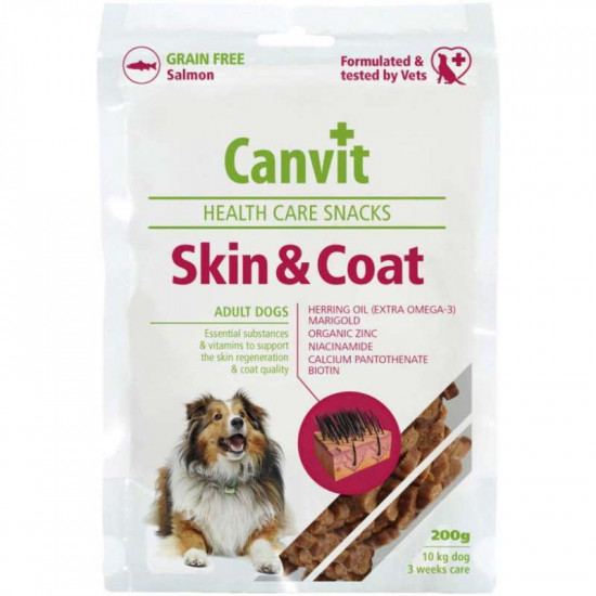 Canvit (Канвіт) Skin&Coat Snack - Напіввологі ласощі для здорової шкіри та красивої вовни собак Canvit (Канвіт) Skin&Coat Snack - Напіввологі ласощі для здорової шкіри та красивої вовни собак