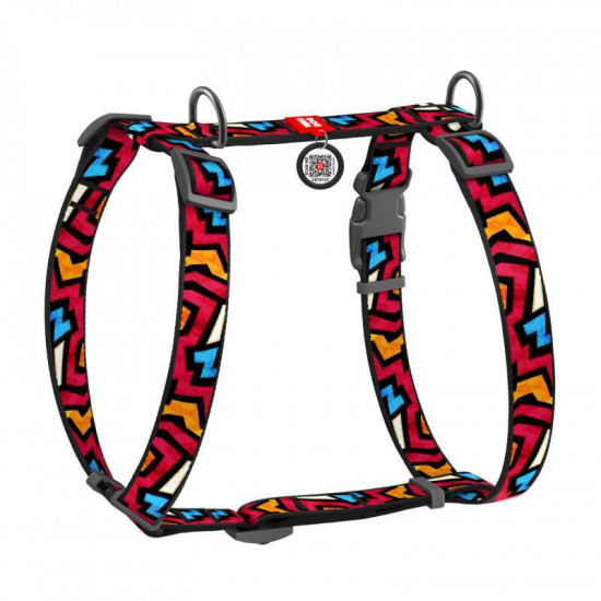 Collar (Коллар) WAUDOG Nylon - Анатомічна H-подібна шлейка для собак з малюнком Collar (Коллар) WAUDOG Nylon - Анатомічна H-подібна шлейка для собак з малюнком