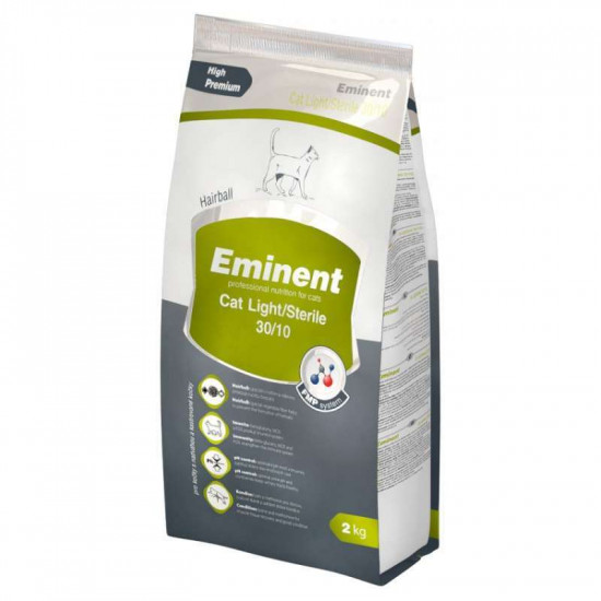 Eminent (Эминент) Cat Light/Sterile 30/10 - Полнорационный корм с курицей для кошек с избыточным весом и кастрированных кошек Eminent (Эминент) Cat Light/Sterile 30/10 - Полнорационный корм с курицей для кошек с избыточным весом и кастрированных кошек