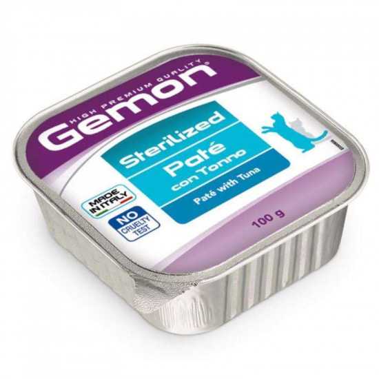Gemon (Джемон) Cat Adult Sterilized Pate with Tuna - Влажный корм с тунцом для взрослых стерилизованных котов (паштет) Gemon (Джемон) Cat Adult Sterilized Pate with Tuna - Влажный корм с тунцом для взрослых стерилизованных котов (паштет)