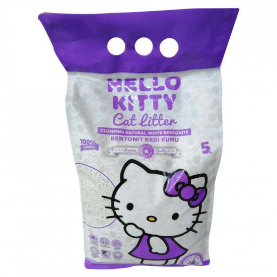 Hello Kitty (Хелоу Кітті) Cat Litter Lavender - Білий бентонітовий наповнювач для котячого туалету з ароматом лаванди Hello Kitty (Хелоу Кітті) Cat Litter Lavender - Білий бентонітовий наповнювач для котячого туалету з ароматом лаванди