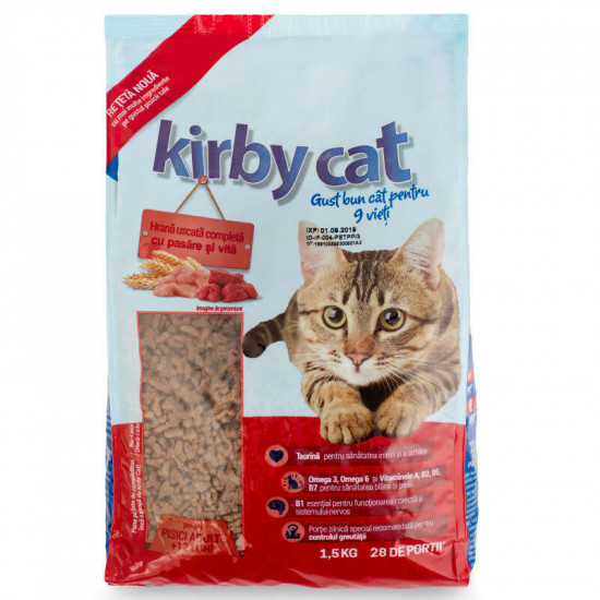 Kirby Cat (Кирби Кэт) Chicken & Beef - Сухой корм с курицей и говядиной для взрослых котов Kirby Cat (Кирби Кэт) Chicken & Beef - Сухой корм с курицей и говядиной для взрослых котов