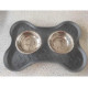 Koopman Pets Collection Pet Food Bowl Set - Bowls for pets on a tray Koopman Pets Collection Pet Food Bowl Set - Bowls for pets on a tray