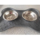 Koopman Pets Collection Pet Food Bowl Set - Bowls for pets on a tray Koopman Pets Collection Pet Food Bowl Set - Bowls for pets on a tray