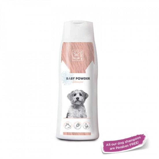 M-Pets (М-Петс) Baby Powder Shampoo - Шампунь без парабенів з ароматом дитячої присипки для всіх типів вовни собак усіх порід M-Pets (М-Петс) Baby Powder Shampoo - Шампунь без парабенів з ароматом дитячої присипки для всіх типів вовни собак усіх порід