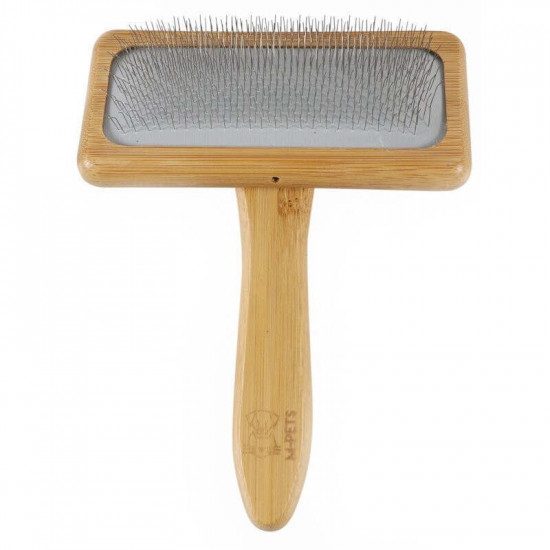 M-Pets (М-Петс) Bamboo Slicker Brush - Щетка-пуходерка с ручкой из бамбука для собак и котов M-Pets (М-Петс) Bamboo Slicker Brush - Щетка-пуходерка с ручкой из бамбука для собак и котов