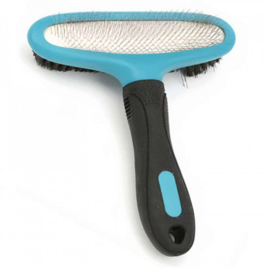 M-Pets (М-Петс) Double - Sided Slicker Brush - Щетка-пуходерка двухсторонняя для собак M-Pets (М-Петс) Double - Sided Slicker Brush - Щетка-пуходерка двухсторонняя для собак