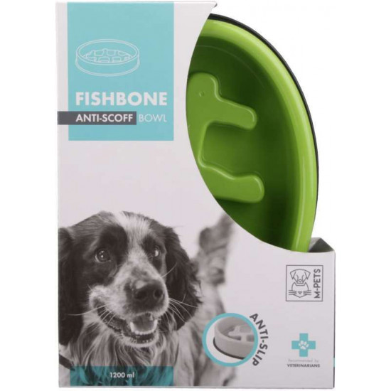 M-Pets (M-Pets) Fishbone Slow Feed Bowl – The Fishbon bowl for slow feeding of dogs M-Pets (M-Pets) Fishbone Slow Feed Bowl – The Fishbon bowl for slow feeding of dogs