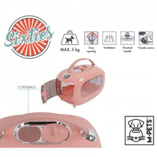 M-Pets (М-Петс) Sixties Classic Pet Carrier – Перенесення Класичні 60-ті для котів і собак дрібних порід M-Pets (М-Петс) Sixties Classic Pet Carrier – Перенесення Класичні 60-ті для котів і собак дрібних порід