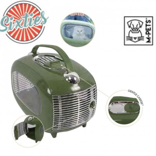M-Pets (М-Петс) Sixties Classic Pet Carrier – Перенесення Класичні 60-ті для котів і собак дрібних порід M-Pets (М-Петс) Sixties Classic Pet Carrier – Перенесення Класичні 60-ті для котів і собак дрібних порід