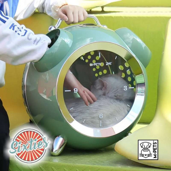 M-Pets (M-Pets) Sixties Clock Pet Carrier – Carrying backpack Hours for cats and dogs of small breeds M-Pets (M-Pets) Sixties Clock Pet Carrier – Carrying backpack Hours for cats and dogs of small breeds