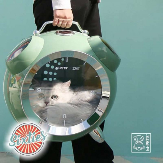 M-Pets (M-Pets) Sixties Clock Pet Carrier – Carrying backpack Hours for cats and dogs of small breeds M-Pets (M-Pets) Sixties Clock Pet Carrier – Carrying backpack Hours for cats and dogs of small breeds