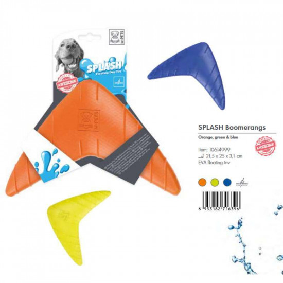 M-Pets (М-Петс) Splash Boomerangs Toy – Іграшка водоплавна Бумеранг Сплеск для собак M-Pets (М-Петс) Splash Boomerangs Toy – Іграшка водоплавна Бумеранг Сплеск для собак
