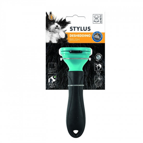 M-Pets (M-Pets) Stylus Deshedding Brush - Deshedder for removal of the fading hair of dogs and cats M-Pets (M-Pets) Stylus Deshedding Brush - Deshedder for removal of the fading hair of dogs and cats