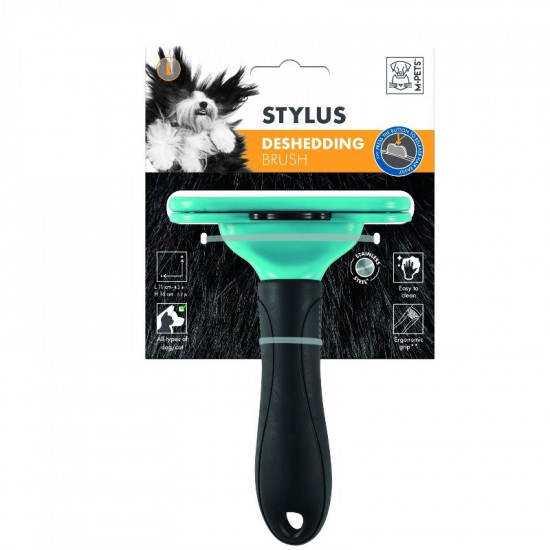 M-Pets (M-Pets) Stylus Deshedding Brush - Deshedder for removal of the fading hair of dogs and cats M-Pets (M-Pets) Stylus Deshedding Brush - Deshedder for removal of the fading hair of dogs and cats