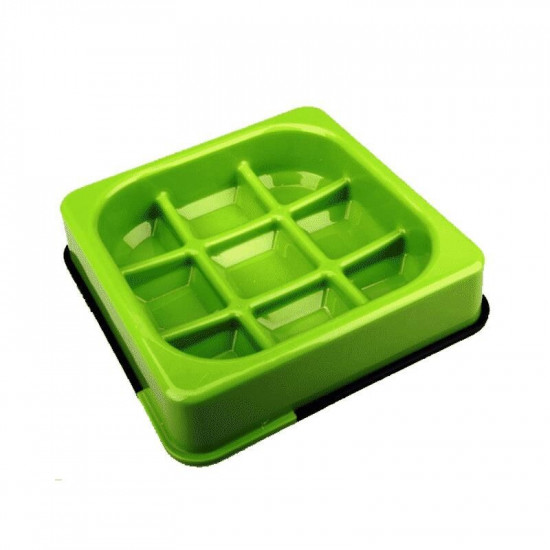 M-Pets (M-Pets) Waffle Slow Feed Bowl - The bowl which isn't sliding for slow feeding of dogs M-Pets (M-Pets) Waffle Slow Feed Bowl - The bowl which isn't sliding for slow feeding of dogs