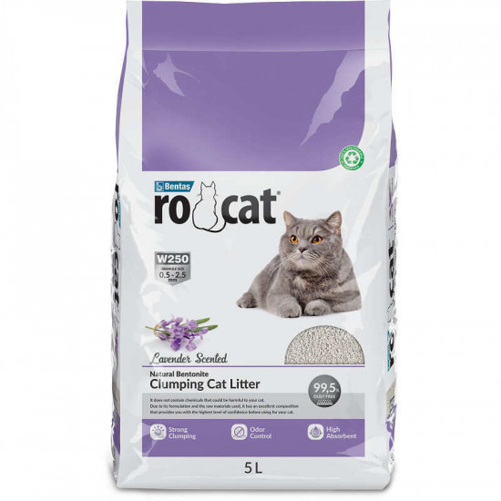 RoCat (РоКет) Cat Litter Lavender - Бентонітовий наповнювач для котячого туалету з ароматом лаванди RoCat (РоКет) Cat Litter Lavender - Бентонітовий наповнювач для котячого туалету з ароматом лаванди
