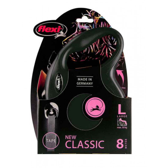 Flexi (Флекси) New Classic L - Поводок-рулетка для собак, лента (8 м, до 50 кг) Flexi (Флекси) New Classic L - Поводок-рулетка для собак, лента (8 м, до 50 кг)