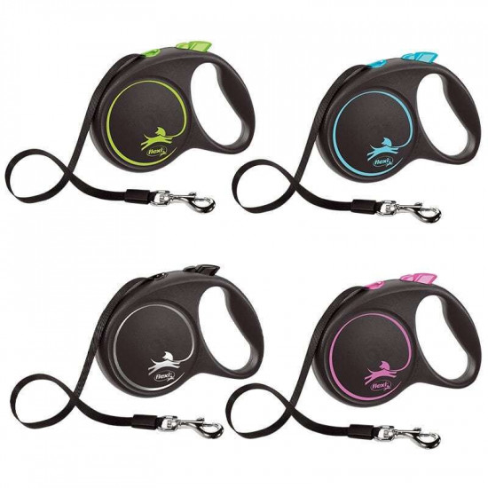 Flexi Black Design M - A lead roulette for dogs of average breeds, a tape (5 m, up to 25 kg) Flexi Black Design M - A lead roulette for dogs of average breeds, a tape (5 m, up to 25 kg)