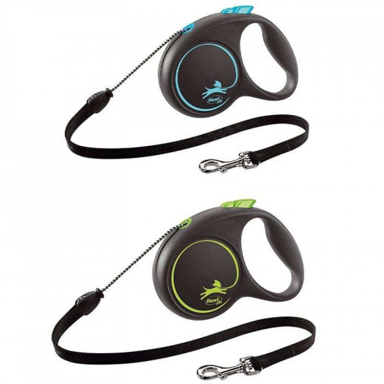 Flexi Black Design S - A lead roulette for dogs of small and average breeds, a cable (5 m, up to 12 kg) Flexi Black Design S - A lead roulette for dogs of small and average breeds, a cable (5 m, up to 12 kg)