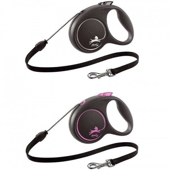 Flexi Black Design S - A lead roulette for dogs of small and average breeds, a cable (5 m, up to 12 kg) Flexi Black Design S - A lead roulette for dogs of small and average breeds, a cable (5 m, up to 12 kg)